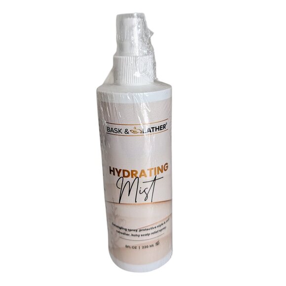 Bask & Lather Hydrating Mist Detangling Spray 8 oz New SEALED - Picture 1 of 8